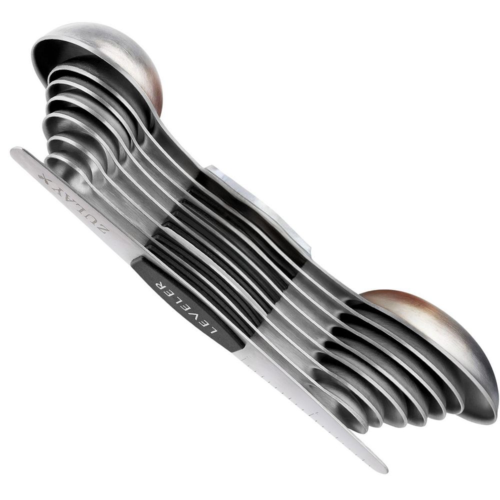 Zulay Kitchen Stainless Steel Measuring Spoon Set