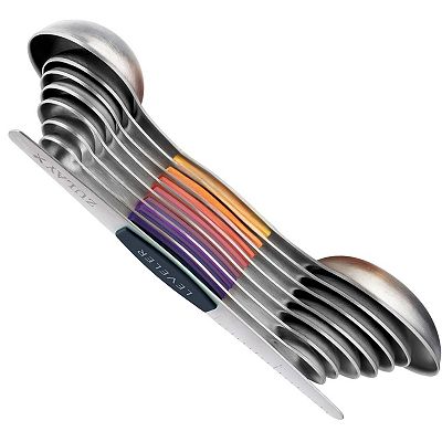 Zulay Kitchen Stainless Steel Measuring Spoon Set