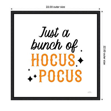 Halloween Typography Iii By Laura Marshall Framed Canvas Wall Art Print