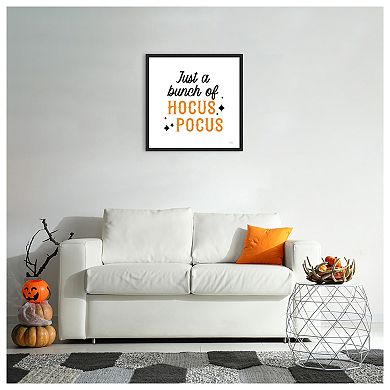 Halloween Typography Iii By Laura Marshall Framed Canvas Wall Art Print