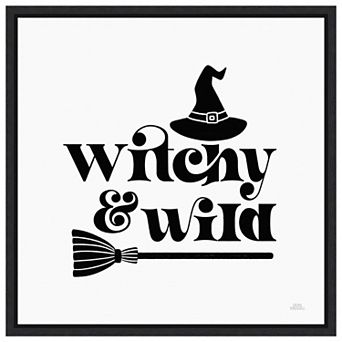 Halloween Typography I By Laura Marshall Framed Canvas Wall Art Print