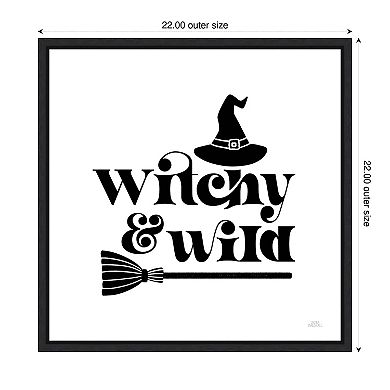 Halloween Typography I By Laura Marshall Framed Canvas Wall Art Print