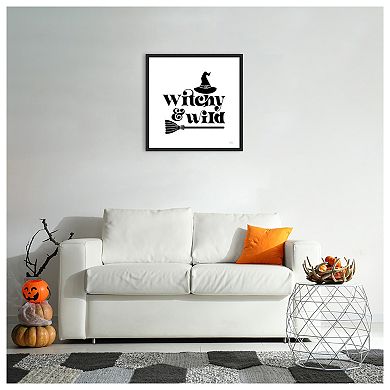 Halloween Typography I By Laura Marshall Framed Canvas Wall Art Print