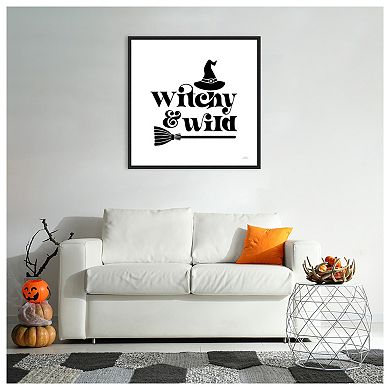 Halloween Typography I By Laura Marshall Framed Canvas Wall Art Print