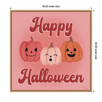 Hometown Halloween Xv By Softshell Studio Wood Framed Wall Art Print