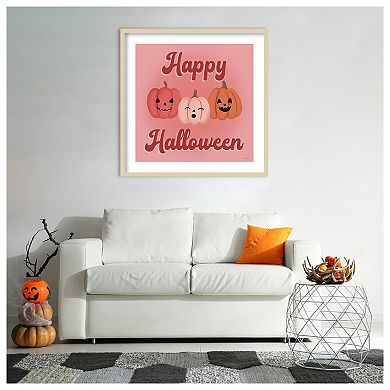 Hometown Halloween Xv By Softshell Studio Wood Framed Wall Art Print