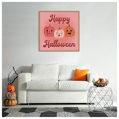 Hometown Halloween Xv By Softshell Studio Wood Framed Wall Art Print