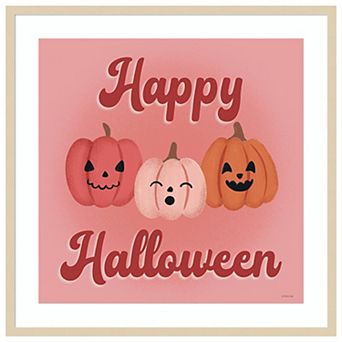 Hometown Halloween Xv By Softshell Studio Wood Framed Wall Art Print