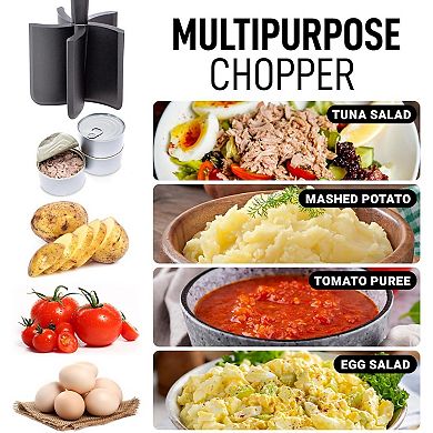 Zulay Kitrchen Ground Beef Chopper Tool Hamburger Smasher Tool