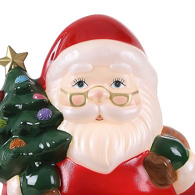 Mr Christmas Lit Santa Blow Mold Floor Decor