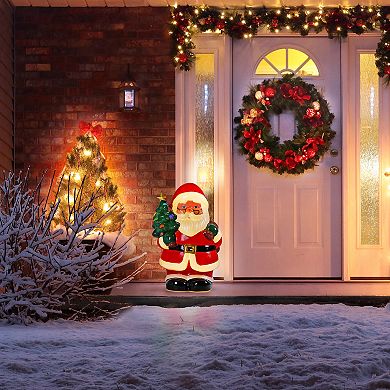 Mr Christmas Lit Santa Blow Mold Floor Decor