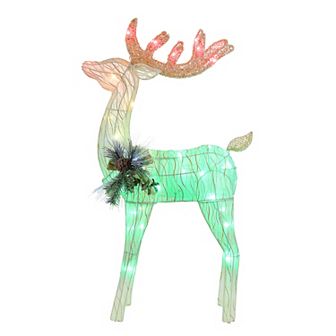 Mr Christmas 3 ft. Outdoor Animated LED Fiber-Optic Reindeer
