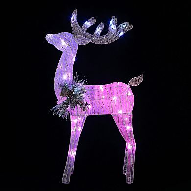 Mr Christmas 3 ft. Outdoor Animated LED Fiber-Optic Reindeer