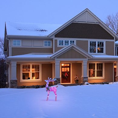 Mr Christmas 3 ft. Outdoor Animated LED Fiber-Optic Reindeer