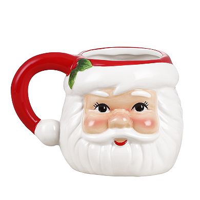 Mr Christmas 4-Piece Santa Claus Mugs & Plates Set