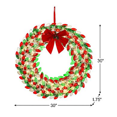 Mr Christmas 30 in. Retro LED Wreath