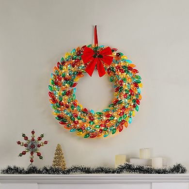 Mr Christmas 30 in. Retro Multi-Color LED Wreath