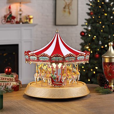 Mr. Christmas 17 in. Animated Sparkle Carousel