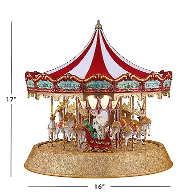 Mr. Christmas 17 in. Animated Sparkle Carousel