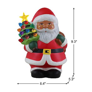 Mr Christmas Nostalgic LED Ceramic Santa Figure Table Decor