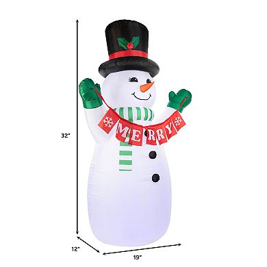 Mr Christmas 10 ft. Outdoor Lit Inflatable Snowman