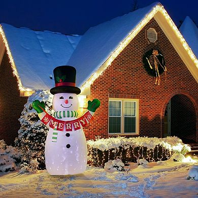 Mr Christmas 10 ft. Outdoor Lit Inflatable Snowman