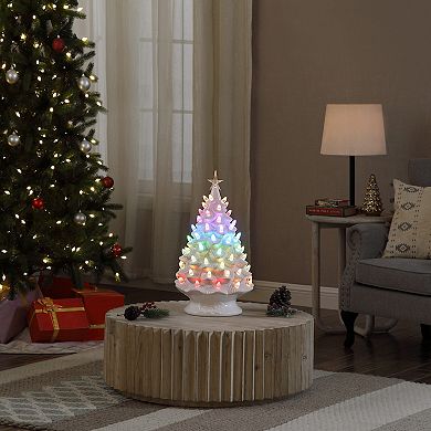 Mr Christmas 24 in. Nostalgic LED Ceramic Tree with RGB Lightshow