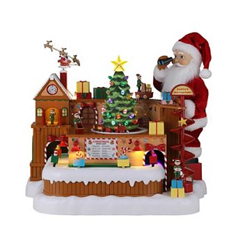 Mr Christmas Animated Santa's Toy Factory Workshop Table Decor