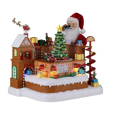 Mr Christmas Animated Santa's Toy Factory Workshop Table Decor
