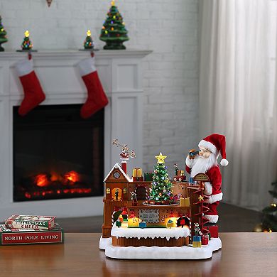Mr Christmas Animated Santa's Toy Factory Workshop Table Decor