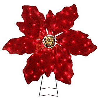 Mr Christmas 35 in Outdoor Twinkling LED Poinsettia