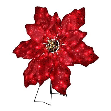 Mr Christmas 35 in. Outdoor Twinkling LED Poinsettia