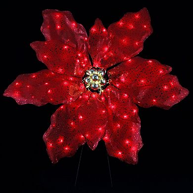 Mr Christmas 35 in. Outdoor Twinkling LED Poinsettia