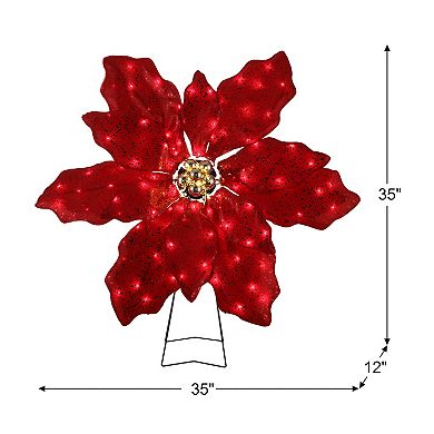 Mr Christmas 35 in. Outdoor Twinkling LED Poinsettia