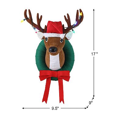 Mr Christmas 17-in. Animated Singing Reindeer Wall Decor