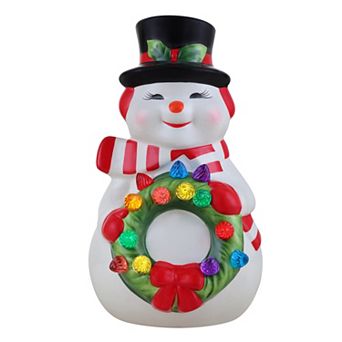 Mr Christmas LED Ceramic Snowman Table Decor