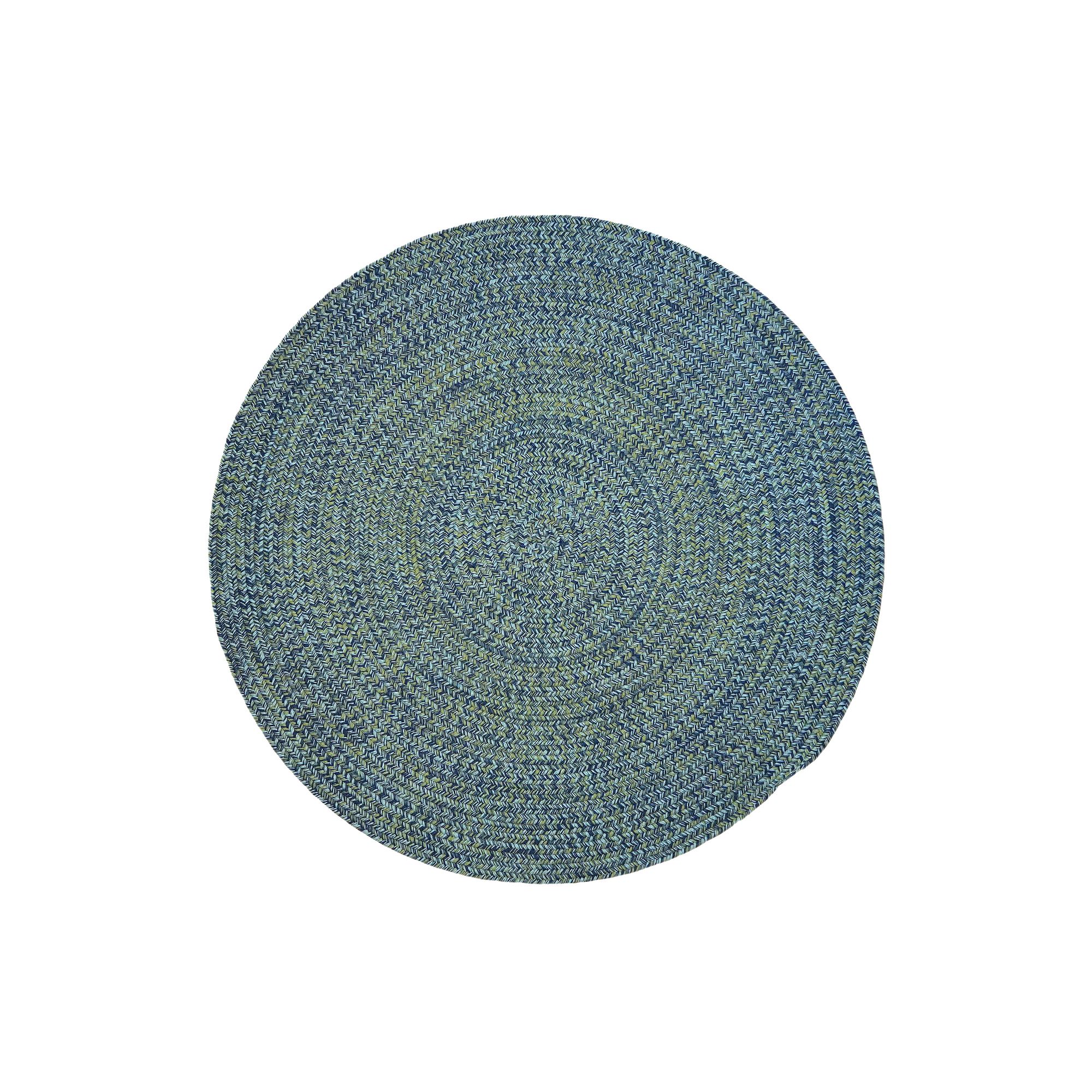 Colonial Mills Shoreline Home Reversible Braid Circle Area Rug, Seaside Blu