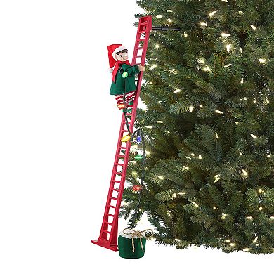 Mr Christmas 43 in. Animated Ladder Climbing Elf