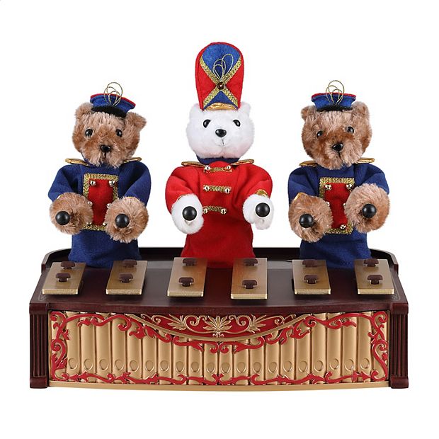 Mr Christmas Animated Bandstand Bears Table Decor