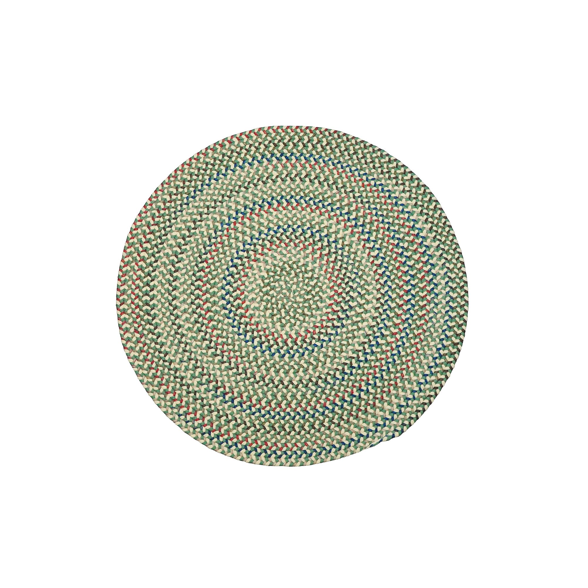 Colonial Mills Stonegate Reversible Multi Round Area Rug, Moss Yellow
