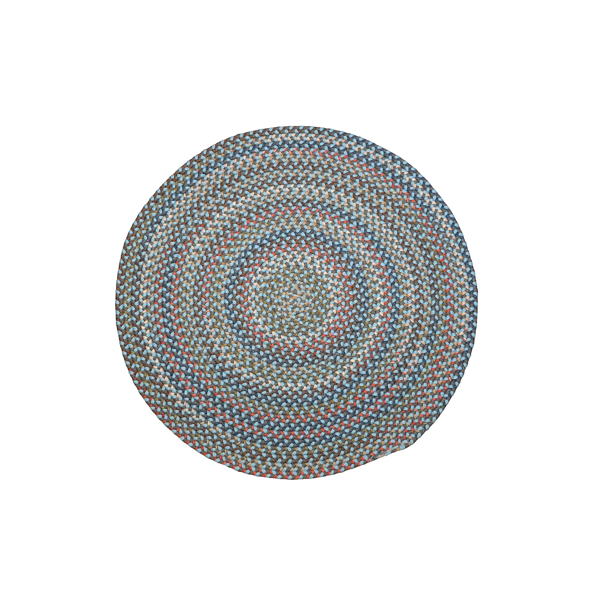 Colonial Mills Stonegate Reversible Multi Round Area Rug, Grey Blue