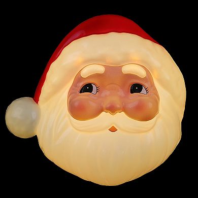 Mr Christmas 12-in. Blow Mold Santa Pre-Lit Tree Topper