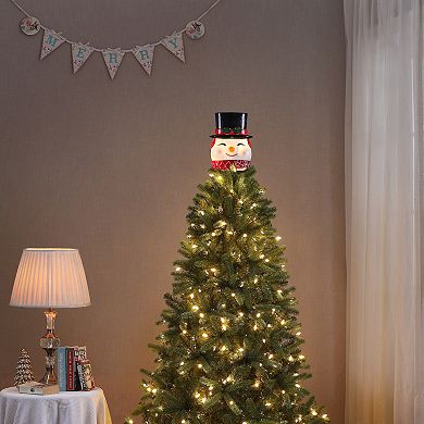 Mr Christmas 12-in. Blow Mold Snowman Lit Tree Topper