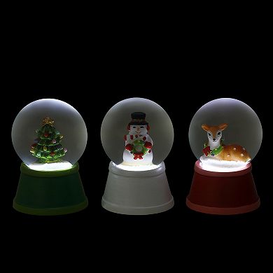 Mr Christmas Set of 3 Mini LED Snow Globe Set Table Decor
