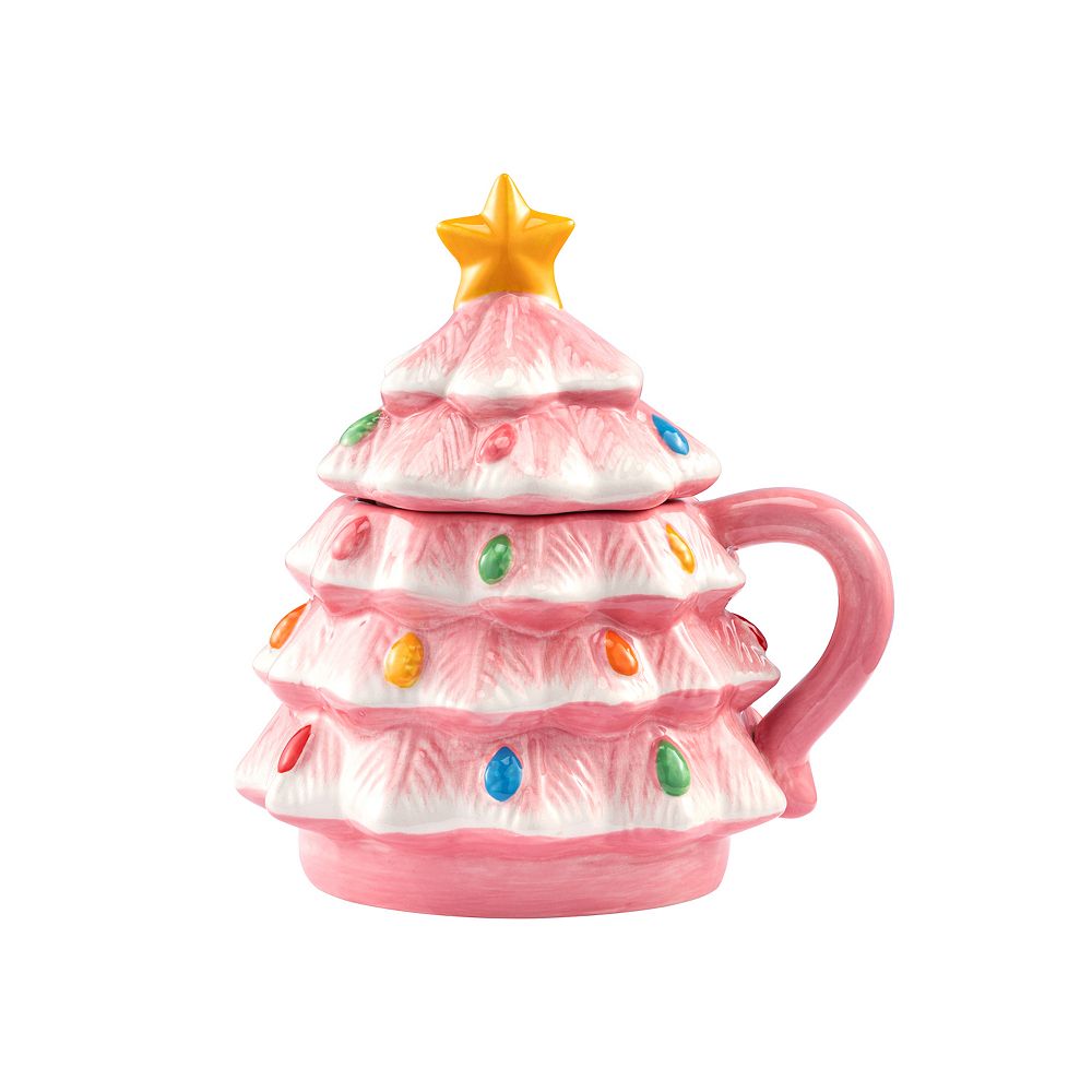 Mr Christmas Nostalgic Ceramic Tree Lidded Mug