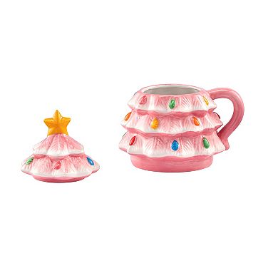 Mr Christmas Nostalgic Ceramic Tree Lidded Mug