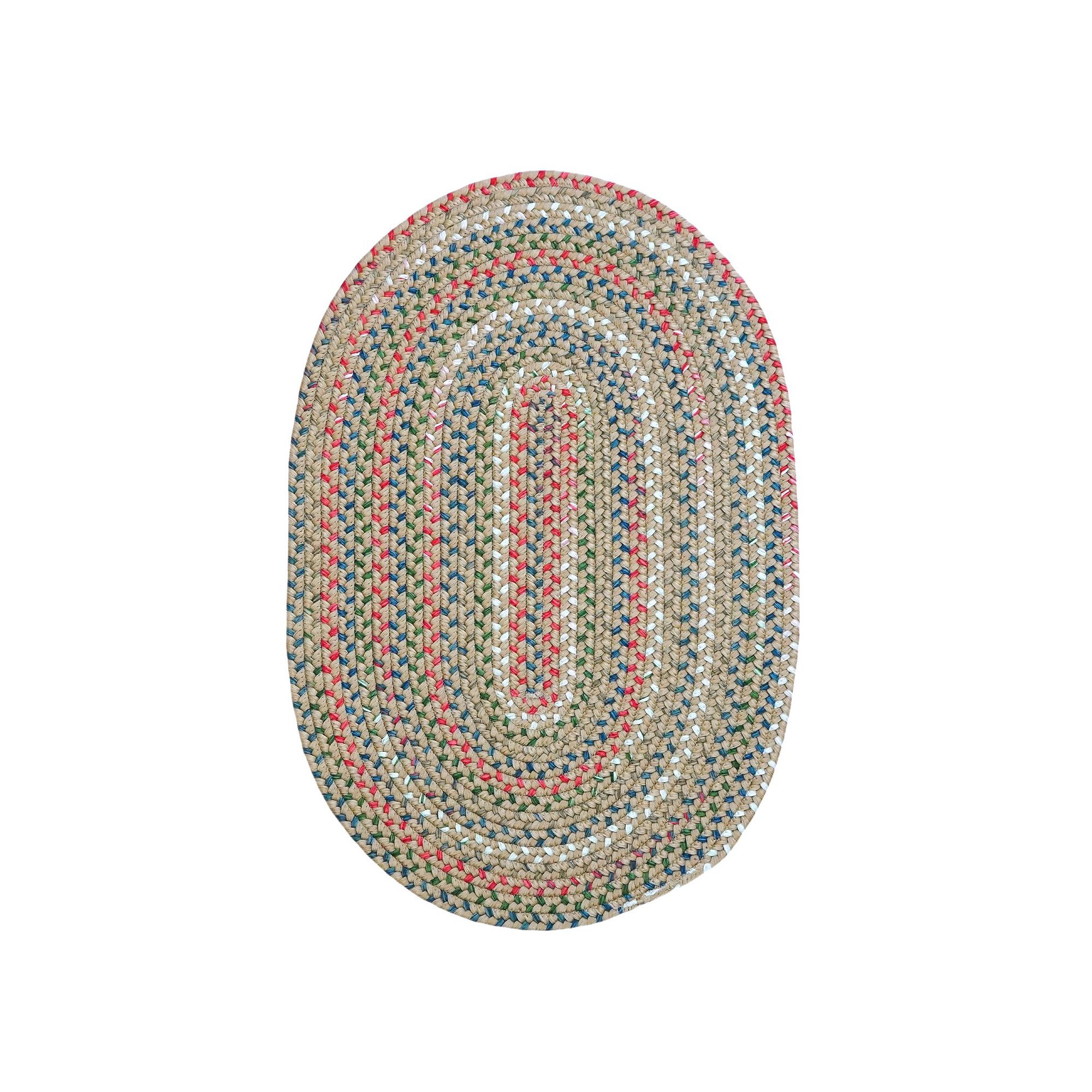 Colonial Mills The Hammersmith Classic Braided Area Rug, Toasted Beige