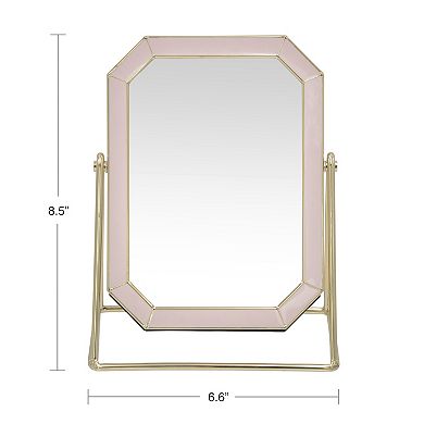 Belle Maison Pink Enamel Mirror