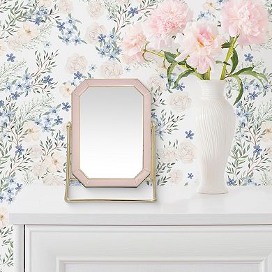 Belle Maison Pink Enamel Mirror