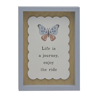 Belle Maison Life is a Journey Caption Box Table Décor